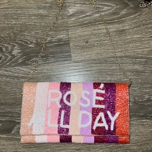 Rosé All Day beaded purse
